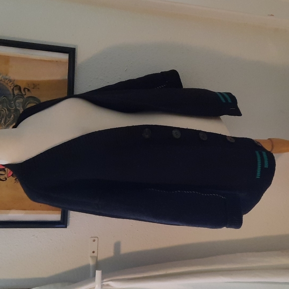 beautiful RAF SIMONS GIVENCHY Oversized Knit Wool Cashmere Blend Cardi Sz L - Picture 3 of 6